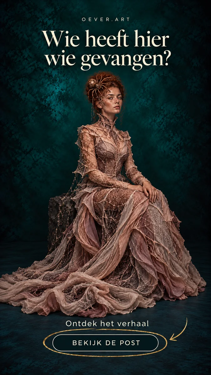 Volledig kunstwerk: Couture portrait with a curious hook