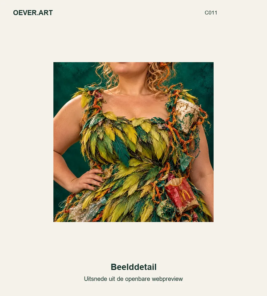 Zeegroene verentooi met uitgeputte ijsvogel — beelddetail uit openbare webpreview