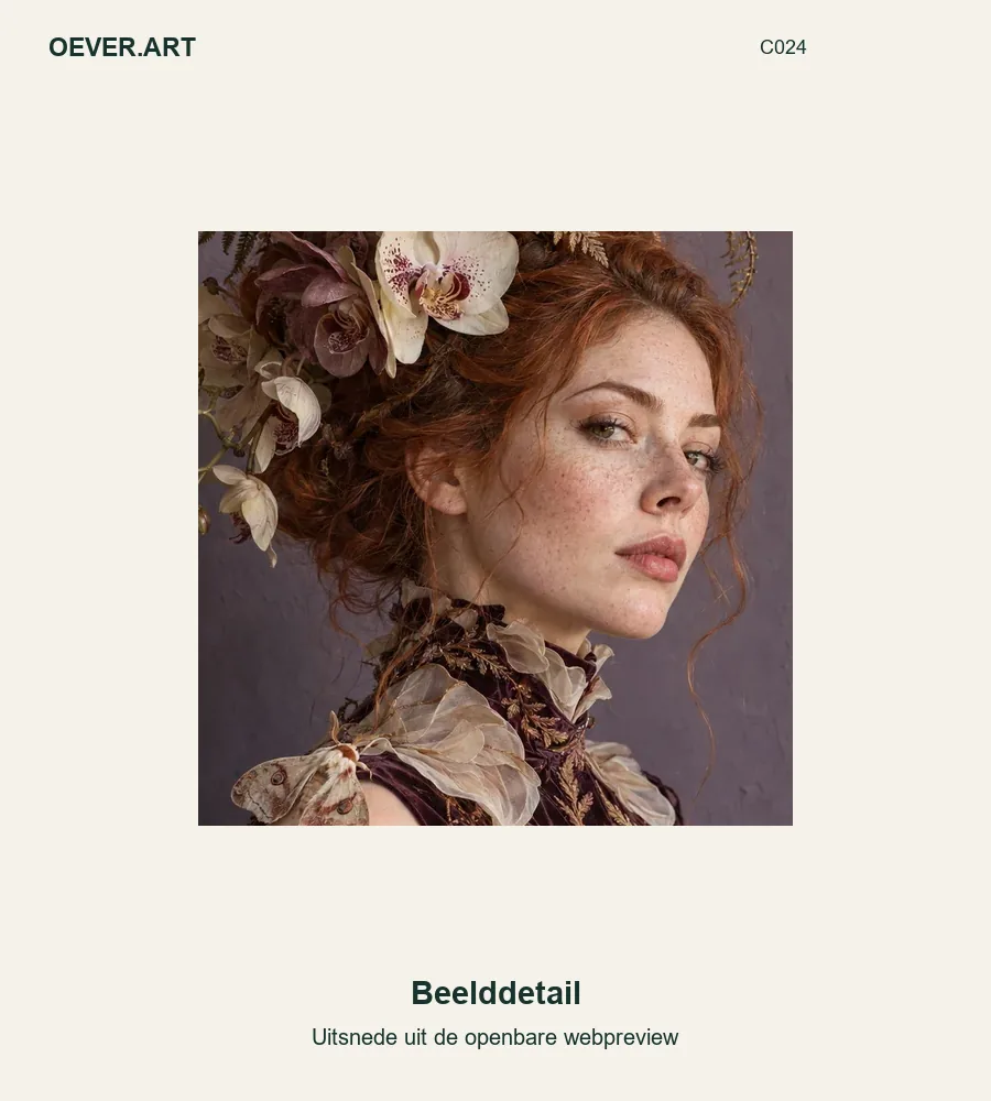 Orchid Moth Couture Portrait — beelddetail uit openbare webpreview