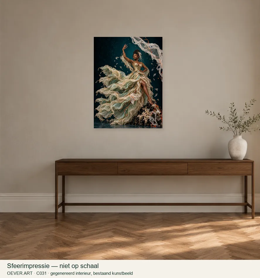 02_Jellyfish_Muse_V2 — sfeerimpressie in gegenereerd interieur; niet op schaal