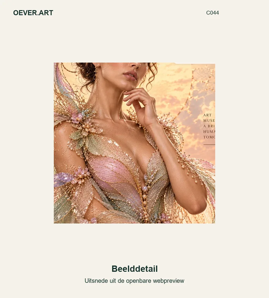 Ethereal Couture Muse at Golden Hour — beelddetail uit openbare webpreview