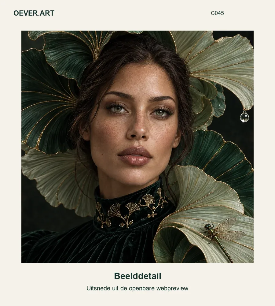Smaragdgroene ginkgosonate — beelddetail uit openbare webpreview