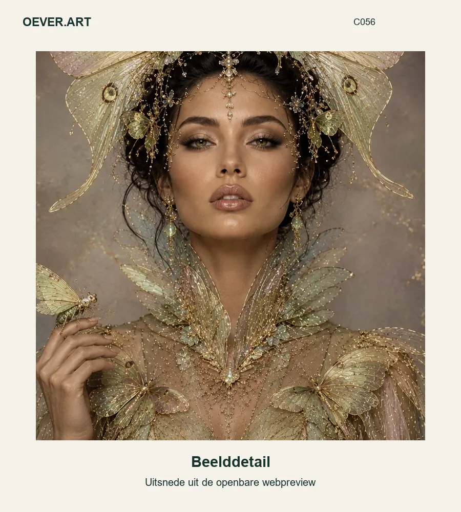 Mothwing Empress in Gold and Sage — beelddetail uit openbare webpreview