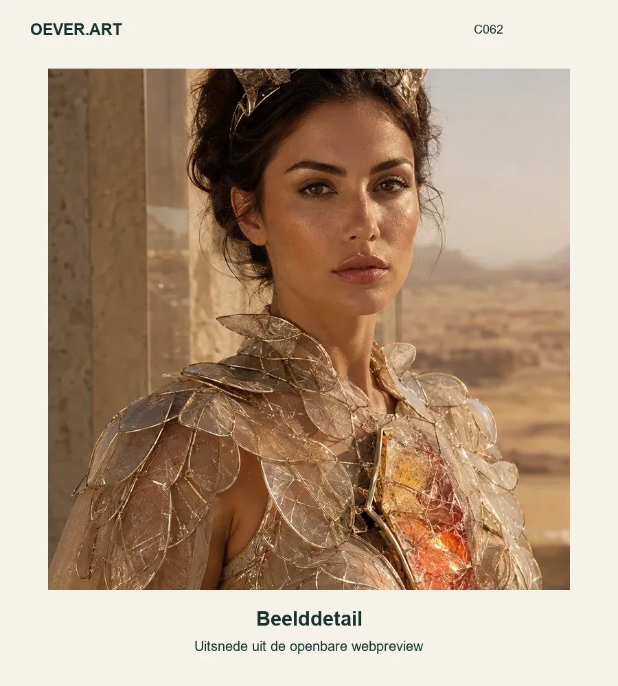 Desert Crystal Queen in Golden Light — beelddetail uit openbare webpreview