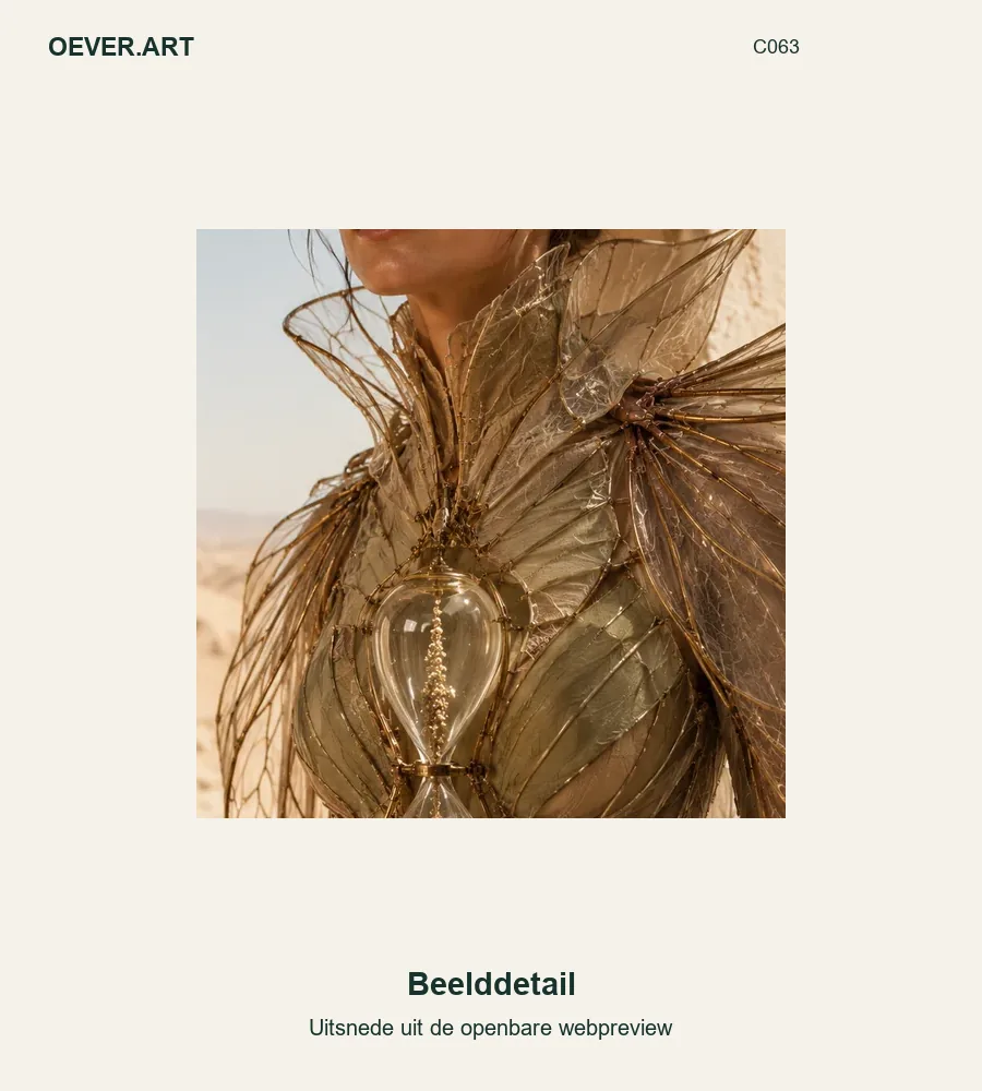 Desert Oracle in Winged Couture — beelddetail uit openbare webpreview