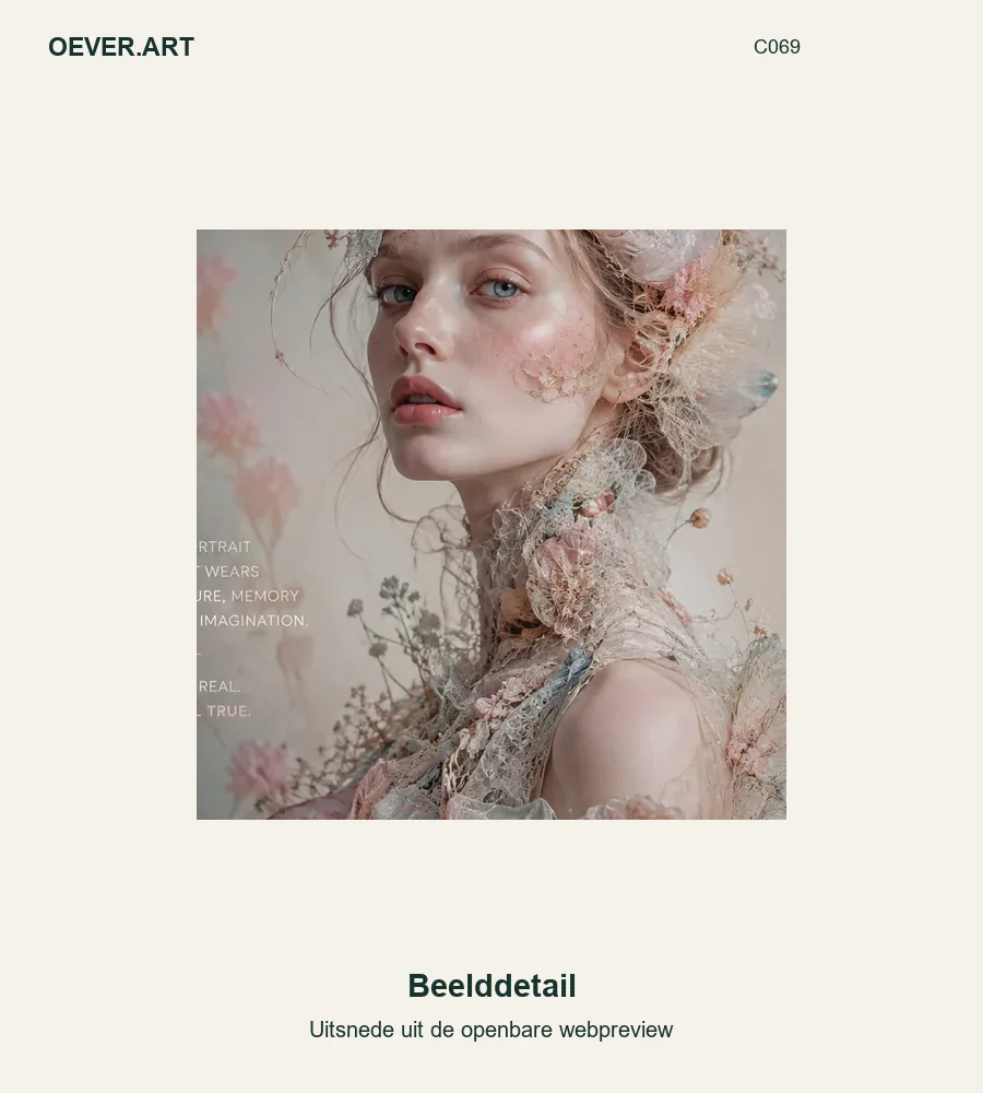 Ethereal Muse in Bloom — beelddetail uit openbare webpreview