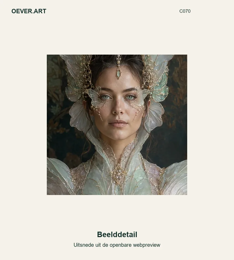The Butterfly Oracle — beelddetail uit openbare webpreview